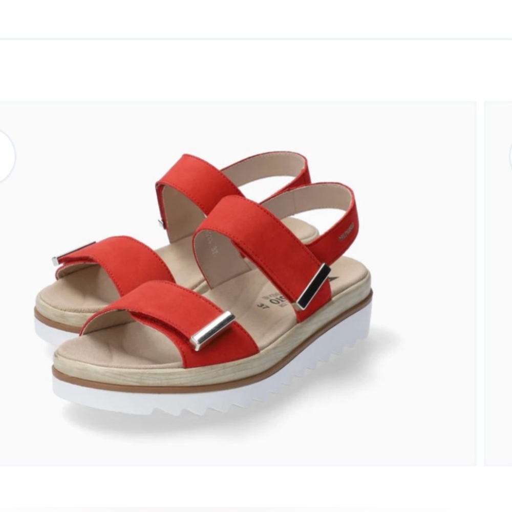 Beautiful Mephisto Dominica Red Sandal